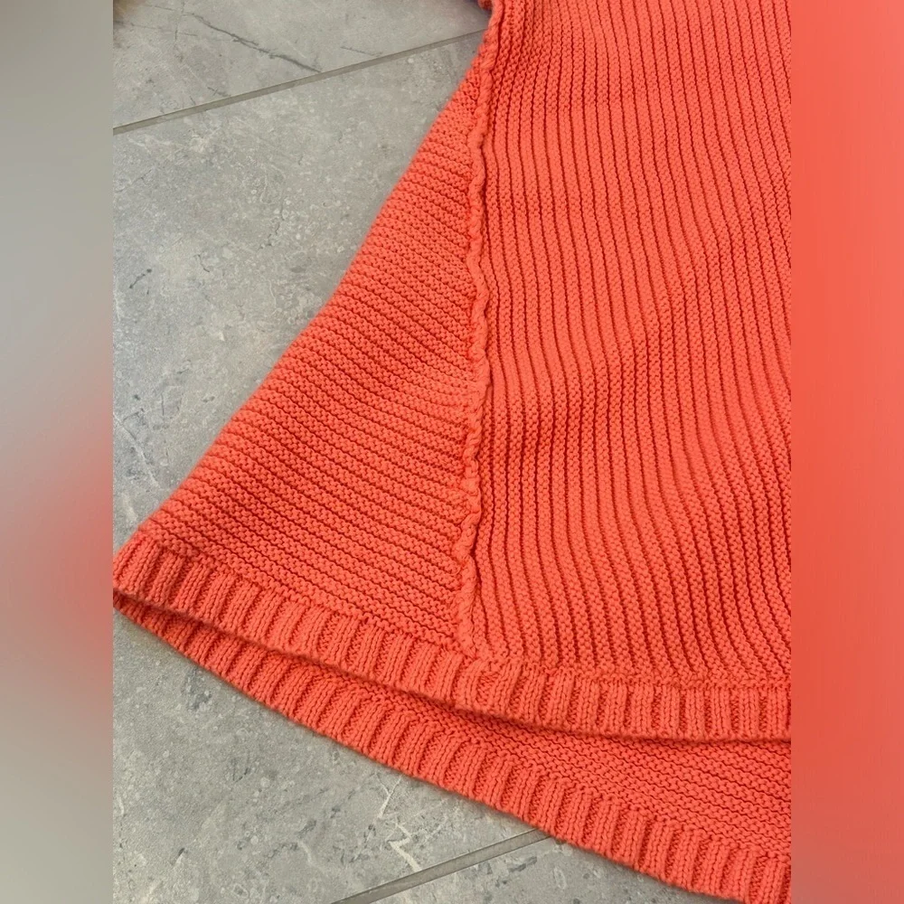 EUC Free People La Brea V-Neck Sweater Orange Size XS